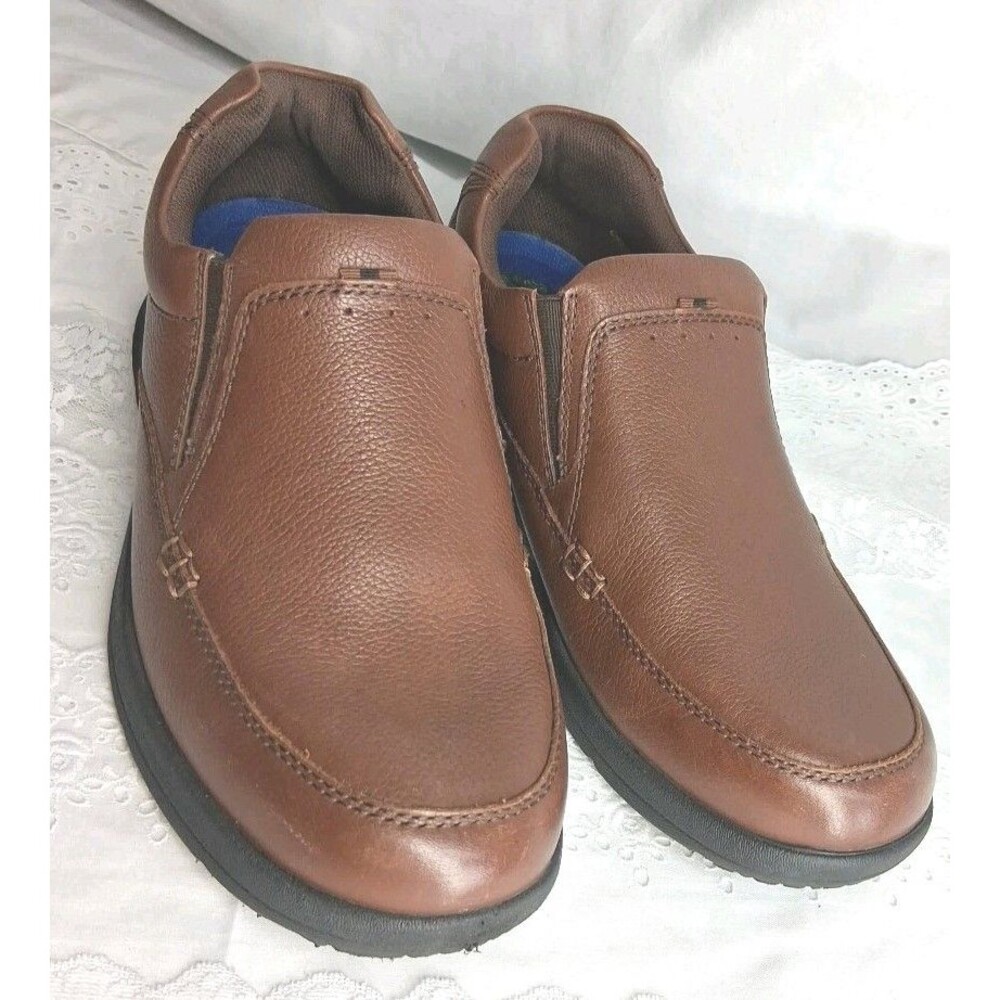 Nunnbush Comfort Gel Memory Foam Men 10XW Leather Loafers Business Casual Shoes